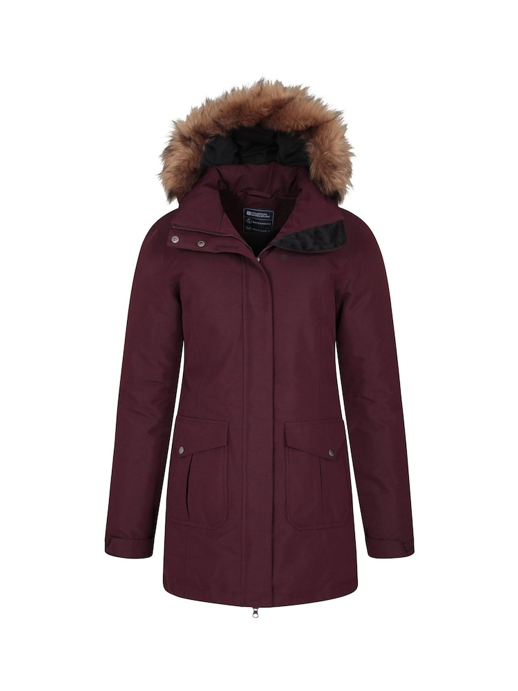 Mountain Warehouse Purple Tarka Waterproof Long Padded Jacket - Image 5 of 5