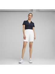 Puma White W Costa 8.5" Womens Golf Shorts - Image 3 of 5