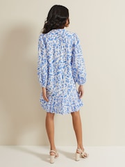 Phase Eight Blue Hermoine Cotton Swing Dress - Image 2 of 7