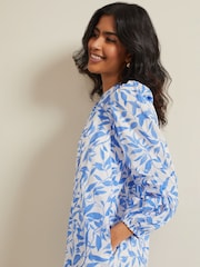 Phase Eight Blue Hermoine Cotton Swing Dress - Image 5 of 7