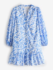 Phase Eight Blue Hermoine Cotton Swing Dress - Image 6 of 7