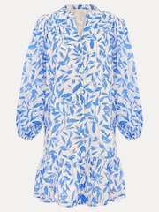 Phase Eight Blue Hermoine Cotton Swing Dress - Image 7 of 7