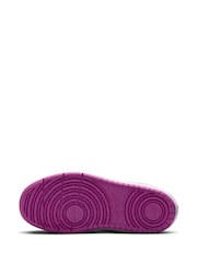 Nike White/Fuschia Pink Junior Court Borough Low Recraft Trainers - Image 6 of 8