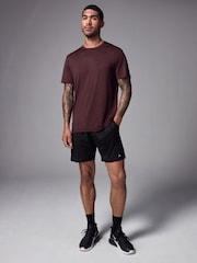 Burgundy Red Active Gym Training T-Shirt - Image 2 of 10