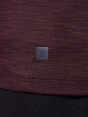 Burgundy Red Active Gym Training T-Shirt - Image 7 of 10