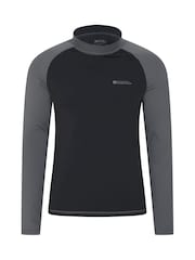Mountain Warehouse Black Mens Long Sleeve Rash Vest - Image 1 of 4