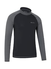 Mountain Warehouse Black Mens Long Sleeve Rash Vest - Image 2 of 4