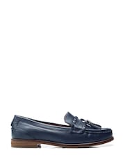 Moda in Pelle Espelette Leather Tassel Boat Shoes - Image 1 of 4