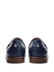 Moda in Pelle Espelette Leather Tassel Boat Shoes - Image 3 of 4