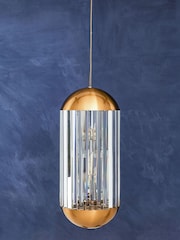 Interiors by Premier Brown Kensington Townhouse 6 Bulb Pendant Light - Image 1 of 3