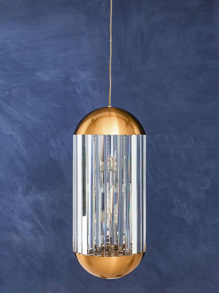 Interiors by Premier Brown Kensington Townhouse 6 Bulb Pendant Light - Image 1 of 3