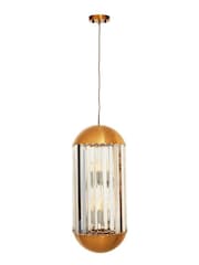 Interiors by Premier Brown Kensington Townhouse 6 Bulb Pendant Light - Image 3 of 3