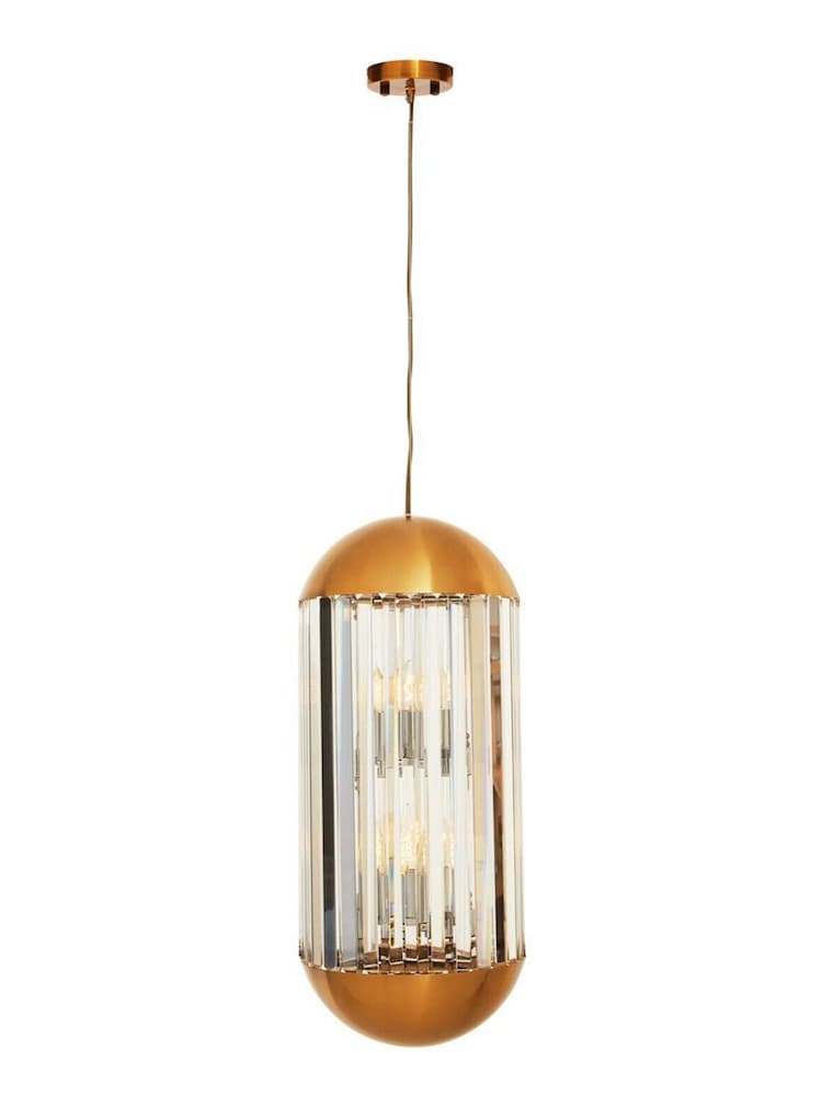 Interiors by Premier Brown Kensington Townhouse 6 Bulb Pendant Light - Image 3 of 3