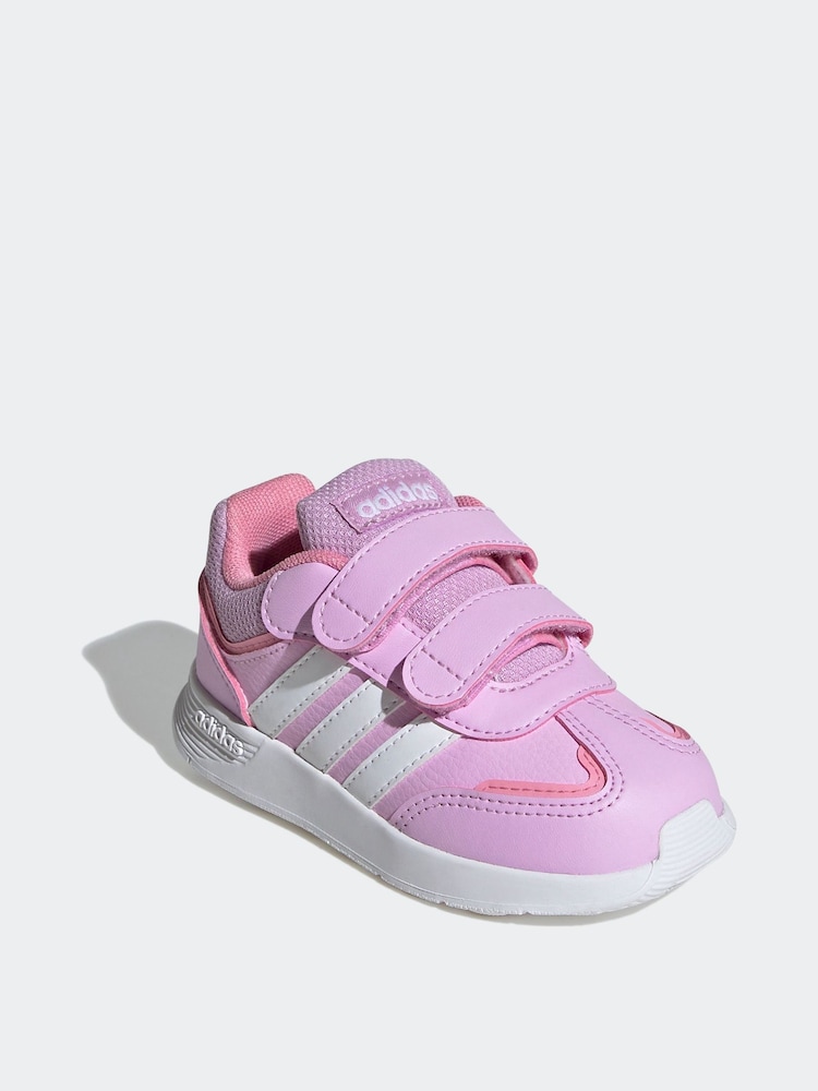 Білий/рожевий - adidas Kids Tensaur Switch взуття - Image 3 of 8