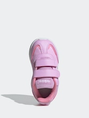 adidas White/Pink Kids Tensaur Switch Shoes - Image 5 of 8