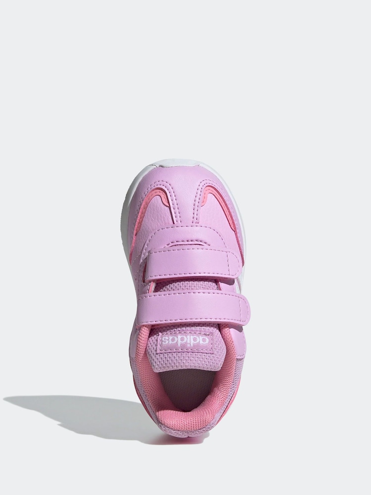 Білий/рожевий - adidas Kids Tensaur Switch взуття - Image 5 of 8
