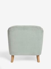 Laura Ashley Baron Chenille Pale Grey Green Clipsham Accent Chair - Image 6 of 8