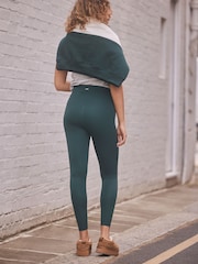 self. Dark Green High Waist Leggings - Image 4 of 8