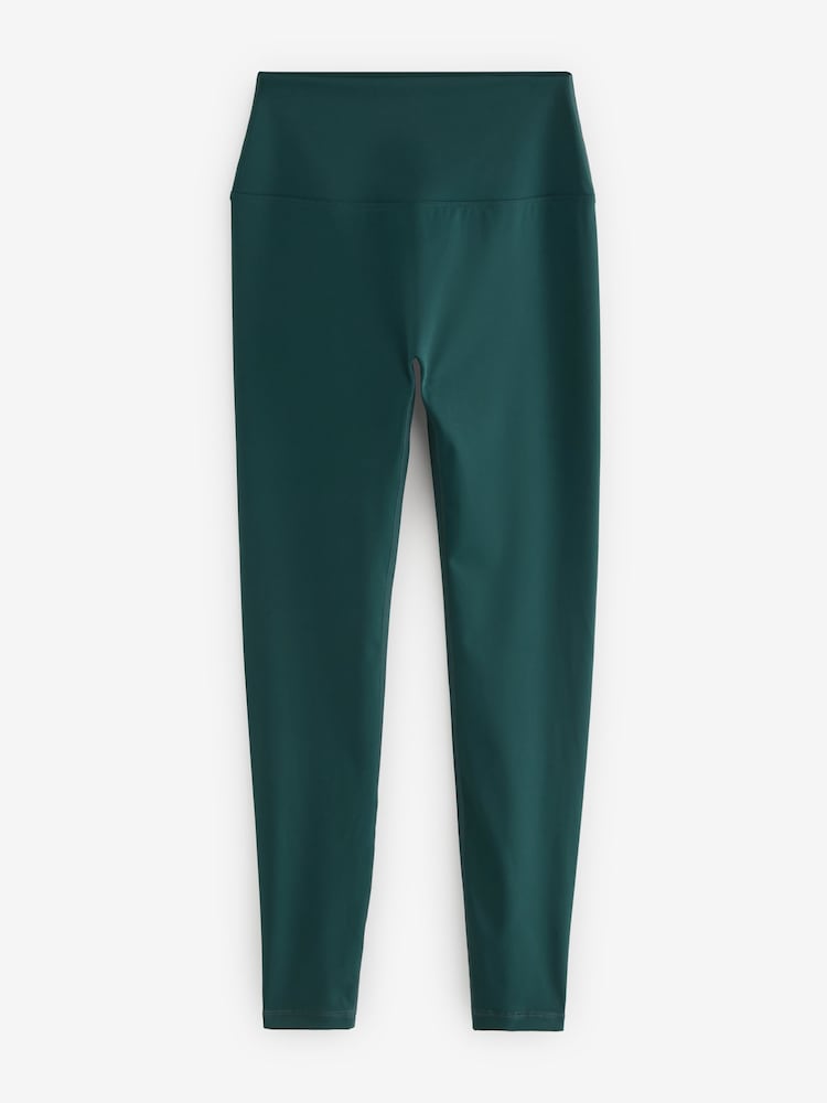 self. Dark Green High Waist Leggings - Image 6 of 8