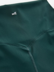 self. Dark Green High Waist Leggings - Image 8 of 8