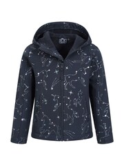 Mountain Warehouse Black Exodus II Kids Printed Water Resistant Softshell Jacket - Image 4 of 5