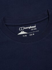 Berghaus Blue Mountain Lineation Short Sleeve 100% Cotton T-Shirt - Image 10 of 10