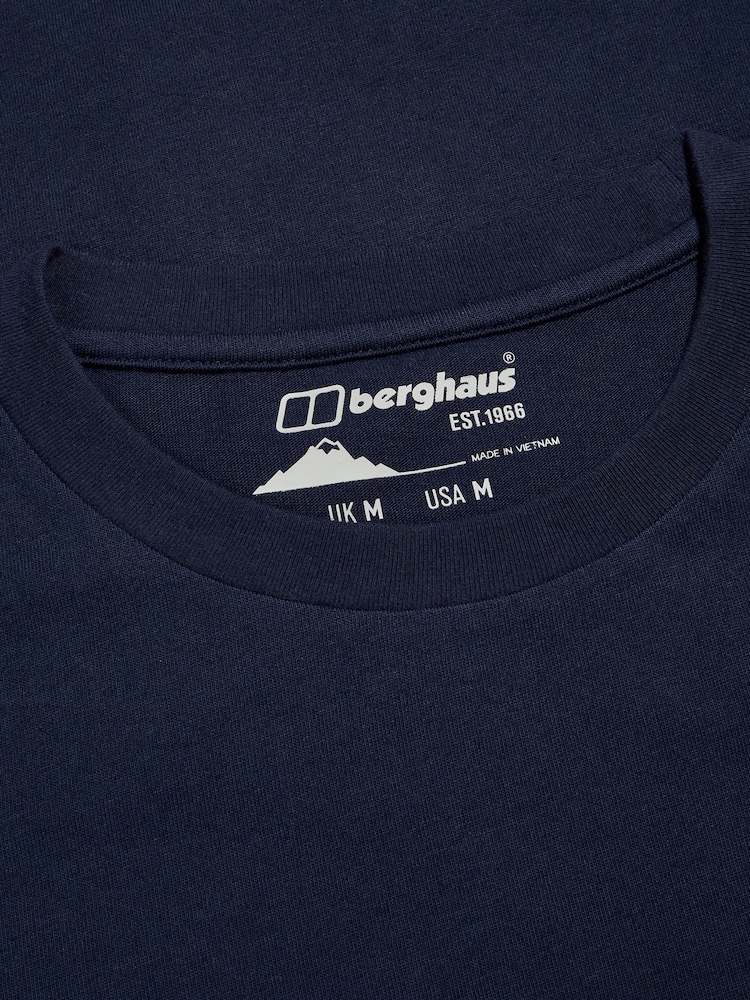 Berghaus Blue Mountain Lineation Short Sleeve 100% Cotton T-Shirt - Image 10 of 10