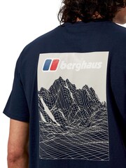 Berghaus Blue Mountain Lineation Short Sleeve 100% Cotton T-Shirt - Image 5 of 10