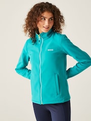 Regatta Blue Shower Resistant Connie V Softshell Jacket - Image 1 of 7