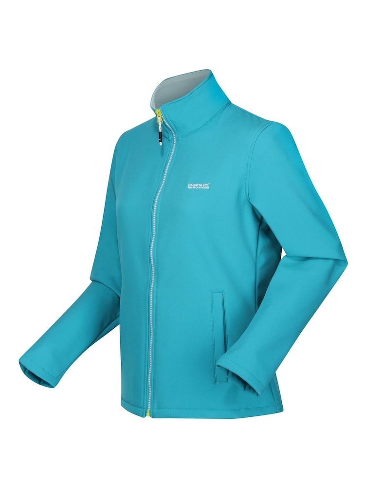 Regatta Blue Shower Resistant Connie V Softshell Jacket - Image 7 of 7