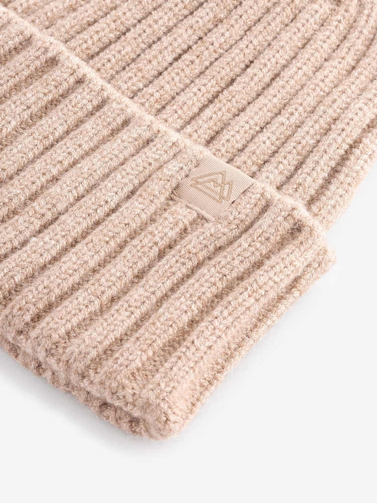 Neutrale Farbe - Gerippte Strickmütze (1 bis 16 Jahre) - Bild 2 von 2 Neutrale Farbe - Gerippte Strickmütze (1 bis 16 Jahre) - Bild 2 von 2