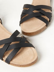 FatFace Beth Black Sandals - Image 2 of 3