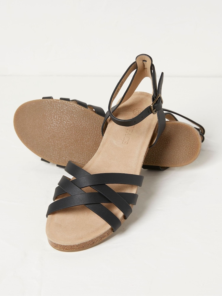 FatFace Beth Black Sandals - Image 3 of 3
