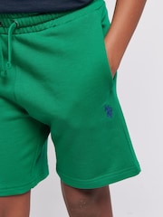 U.S. Polo Assn. Green Boys 100% Cotton Double Horsemen Sweat Shorts - Image 5 of 8