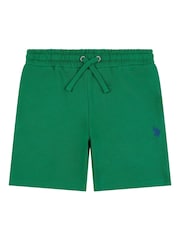 U.S. Polo Assn. Green Boys 100% Cotton Double Horsemen Sweat Shorts - Image 6 of 8