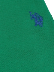 U.S. Polo Assn. Green Boys 100% Cotton Double Horsemen Sweat Shorts - Image 8 of 8
