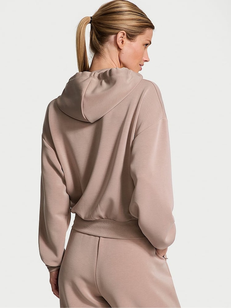 Victoria's Secret Candelight Rose Nude Featherweight Knit Hoodie - Image 2 of 3