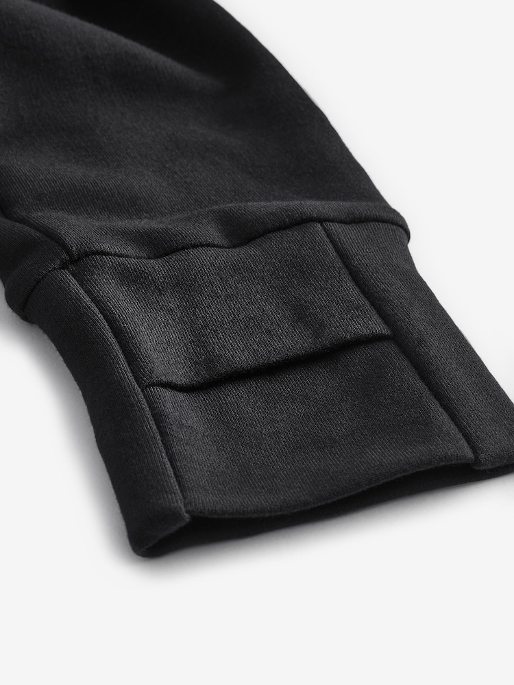 Black Active Cowl Neck Sweat Top - Image 8 of 9