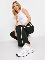PixieGirl Petite Black Side Stripe Wide Leg Trousers - Image 4 of 4
