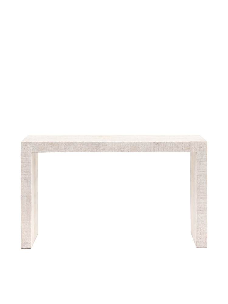 Gallery Home Whitewash Millom Console Table - Image 5 of 5