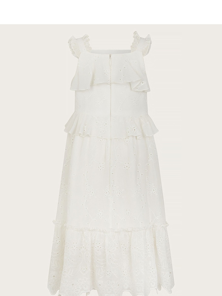 Monsoon Natural Zahara Broderie Dress - Image 2 of 3