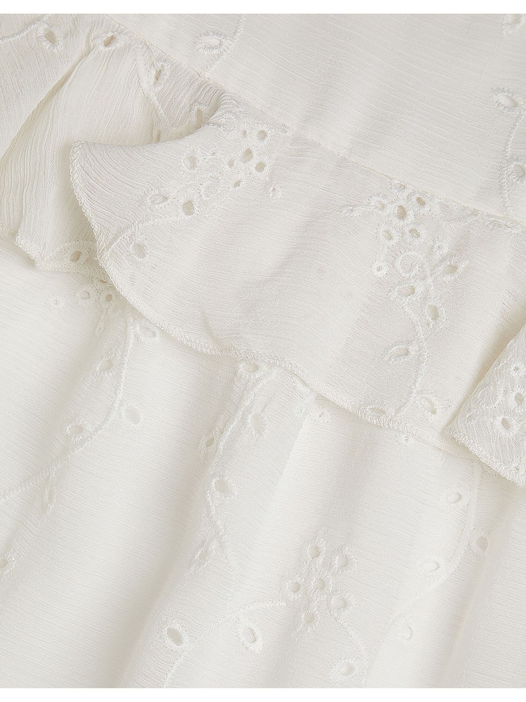 Monsoon Natural Zahara Broderie Dress - Image 3 of 3