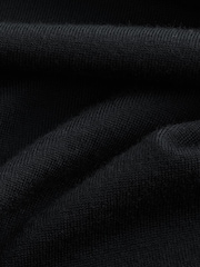 Black Regular Fit Signature 100% Merino Wool Crew Jumper - Image 9 of 9