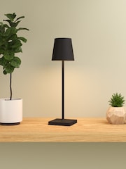 SolarCentre Black Jour USB Solar Rechargeable Outdoor Table Lamp - Image 1 of 3