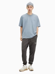 AllSaints Blue 100% Cotton Underground Crew T-Shirt - Image 3 of 7