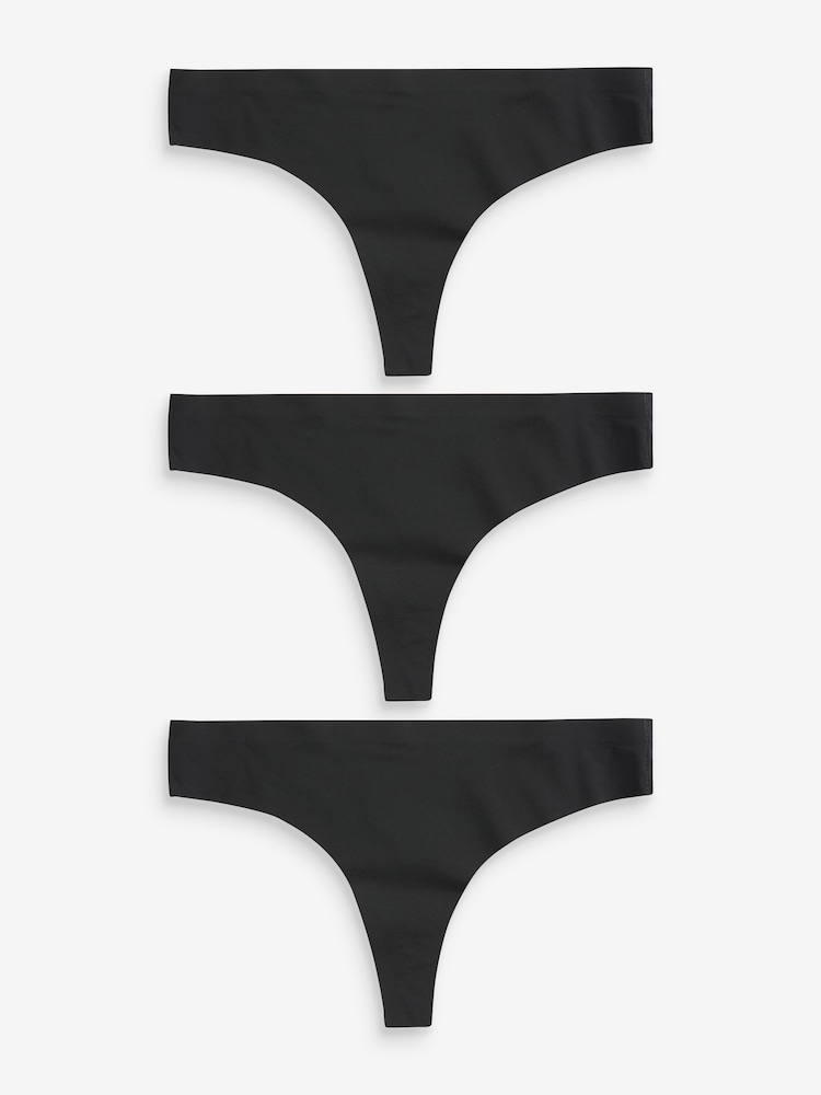 Noir - Lot 3 culottes invisibles Comfort - Image 1 of 2