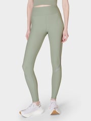 Sweaty Betty Savannah Green Full Length Aerial Core Workout Leggings - Image 2 of 10