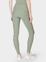 Sweaty Betty Savannah Green Full Length Aerial Core Workout Leggings - Image 3 of 10