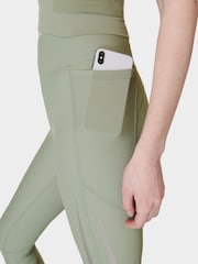Sweaty Betty Savannah Green Full Length Aerial Core Workout Leggings - Image 5 of 10