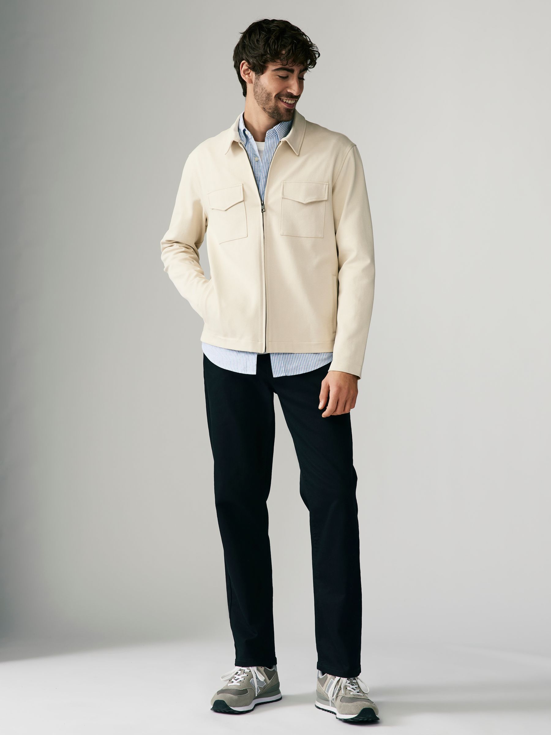 Buy Ecru Jersey Jacket from the Next UK online shop